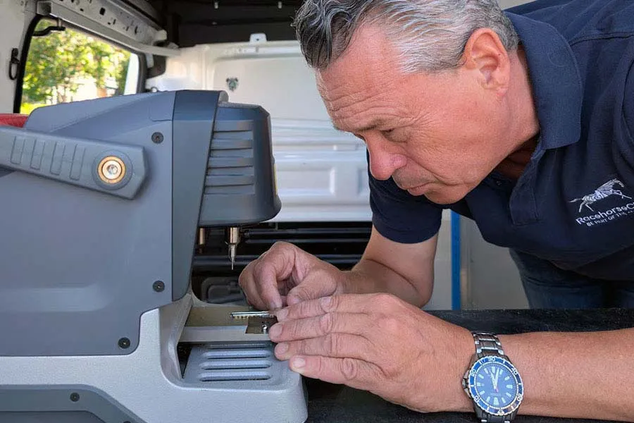 William Bullard responding to an emergency lockout in North London